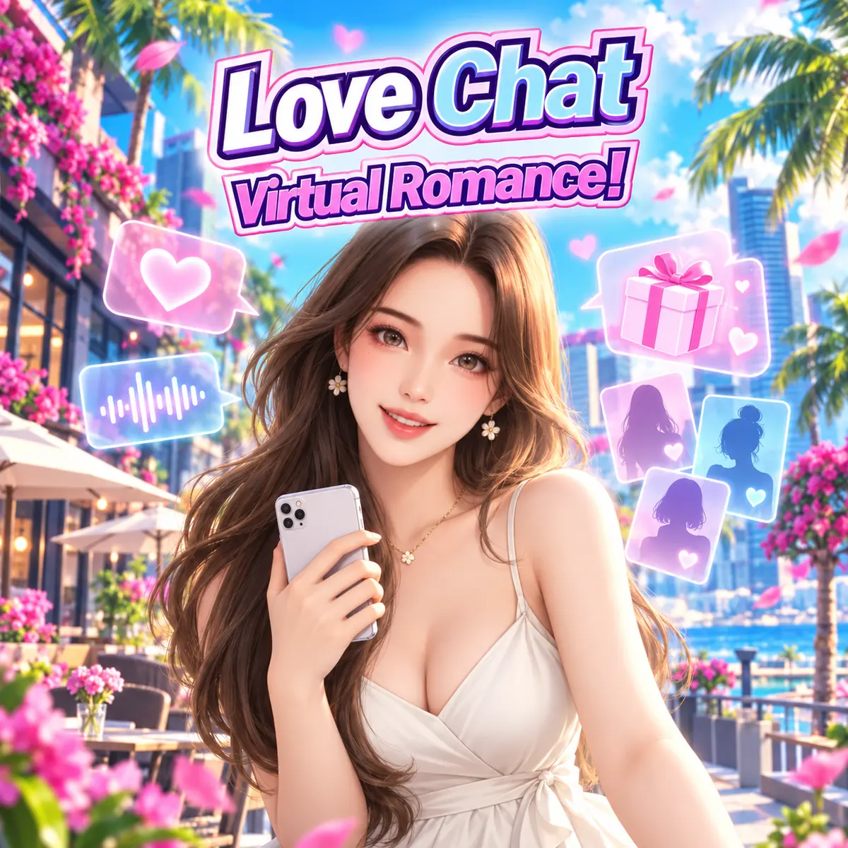 가상 로맨스와 채팅을 표현한 러브챗